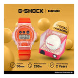 RELOJ CASIO G-SHOCK DW-6900GL-4DR- NARANJADO
