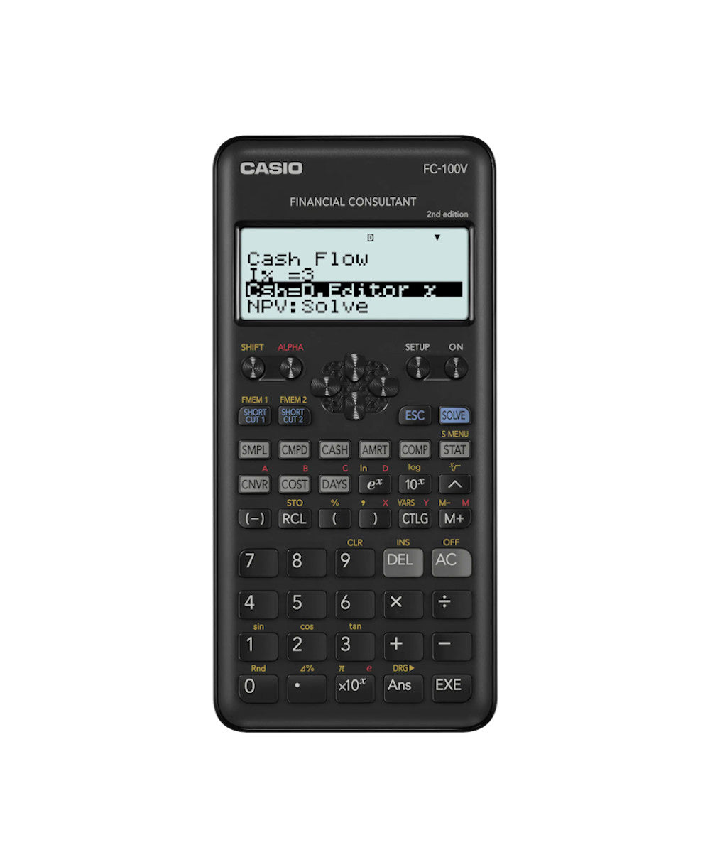 CALCULADORA CASIO ESCUELA Y UNIVERSIDAD FC-100V-W-DH