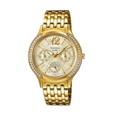 RELOJ PARA MUJER CASIO SHEEN SHE-3030BGD-9AUDR -AMARILLO