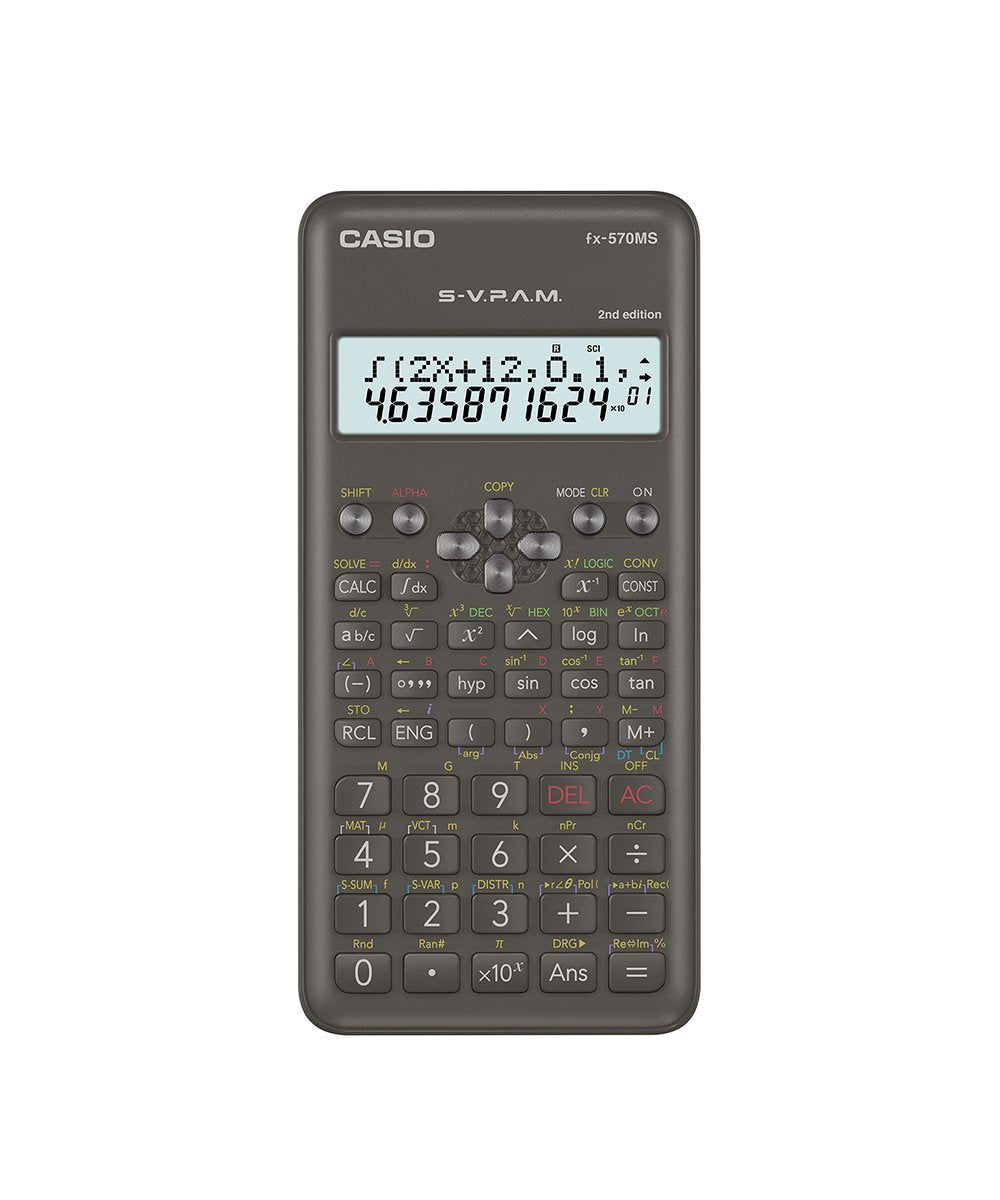 CALCULADORA CASIO - ESCUELA Y UNIVERSIDAD FX-570MS  | TIENDASCASIO.CTOF.CO  | COLOMBIA |