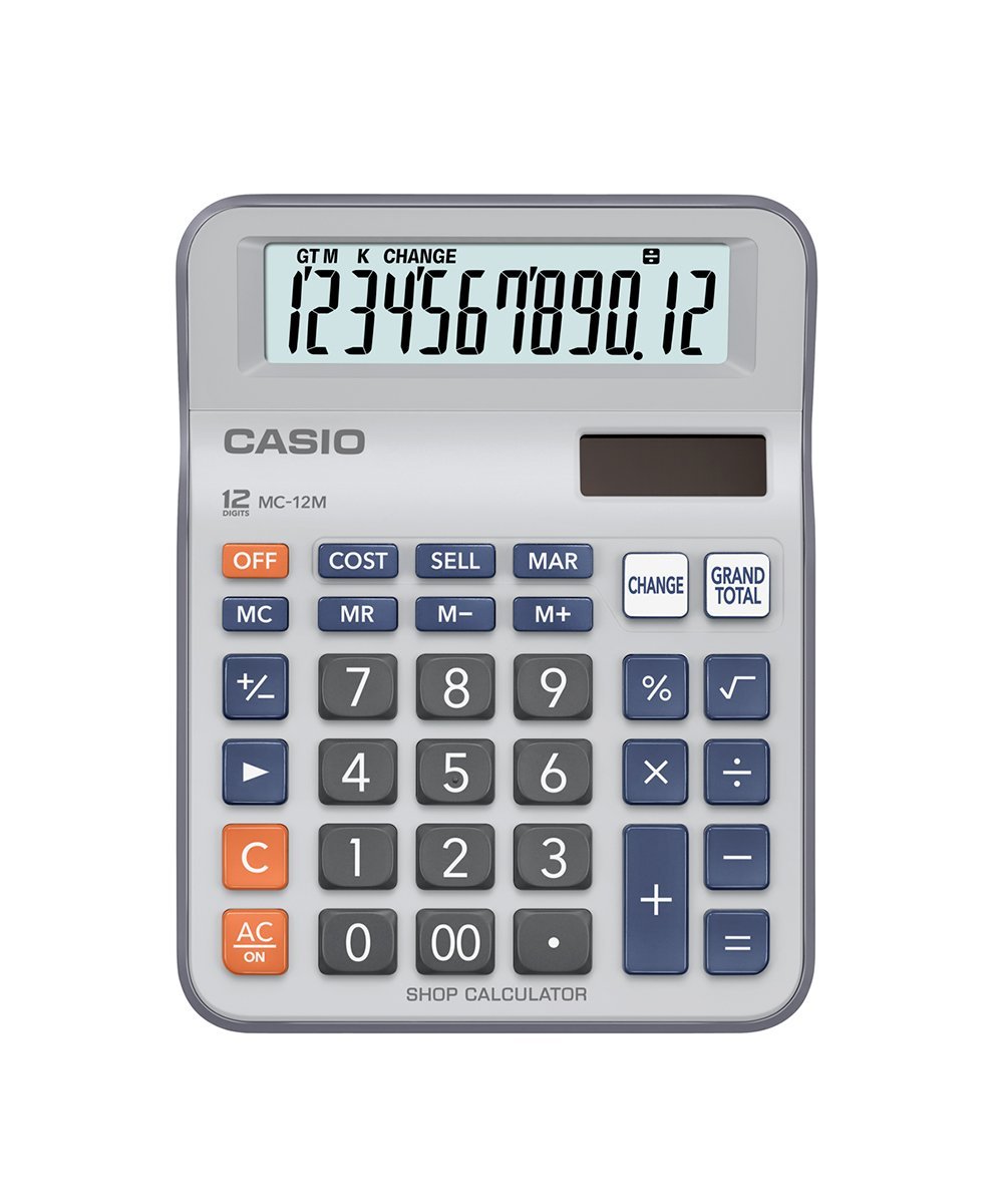 CALCULADORA CASIO - TIENDA Y CAMPO MC-12M | TIENDASCASIO.CTOF.CO  | COLOMBIA |