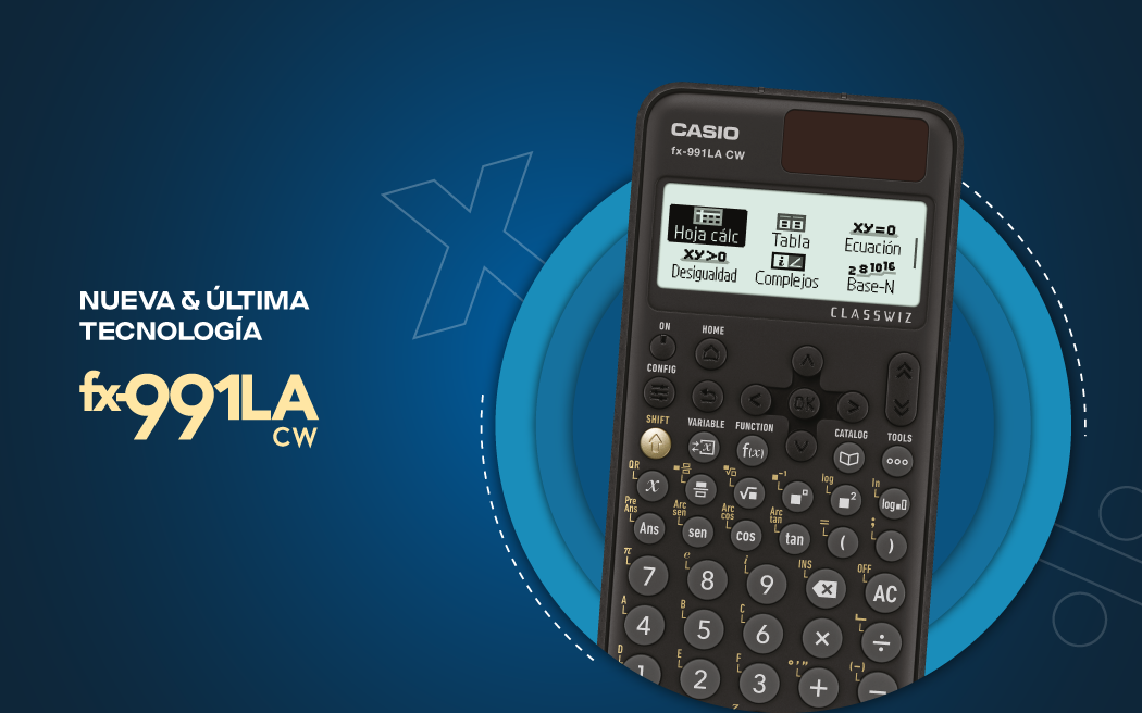 Regreso a clases con la calculadora CASIO fx-991LA CW-W-DT de Tiendas Casio TITEC.