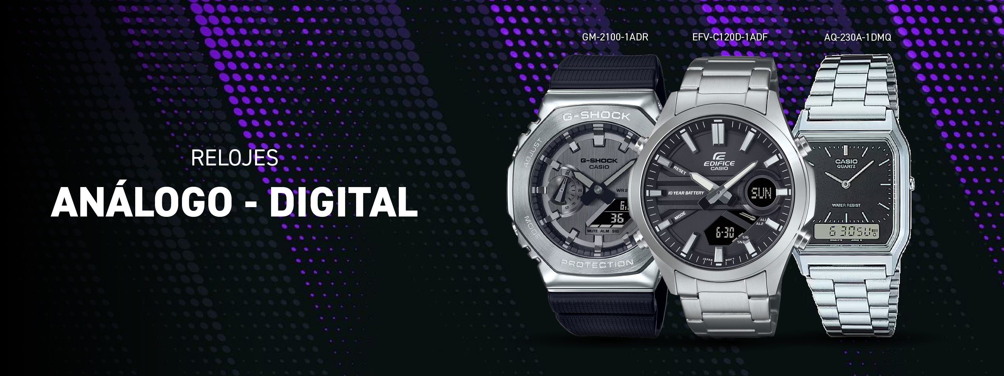 Relojes analogos digitales