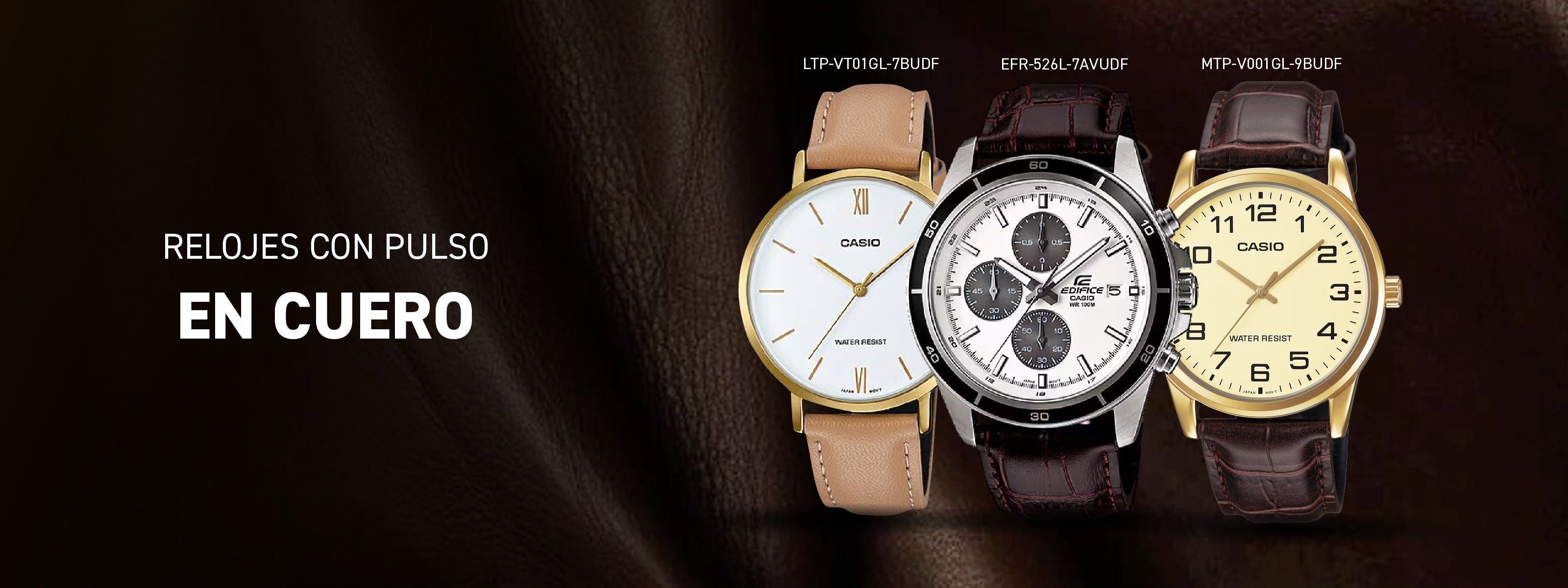 RELOJES CON MANILLA DE CUERO