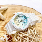 RELOJ PARA MUJER CASIO LRW-200H-2E2VDR -BLANCO