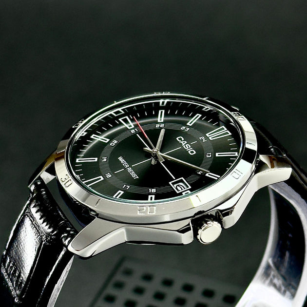 RELOJ PARA HOMBRE CASIO MTP-V004L-1CUDF -NEGRO - Tiendas Casio TITEC