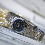 RELOJ PARA MUJER CASIO LTP-V001D-1BUDF -NEGRO