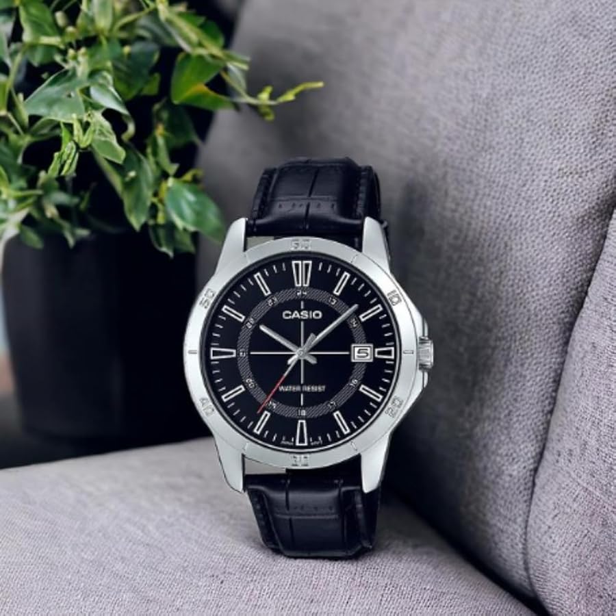 RELOJ PARA HOMBRE CASIO MTP-V004L-1CUDF -NEGRO - Tiendas Casio TITEC