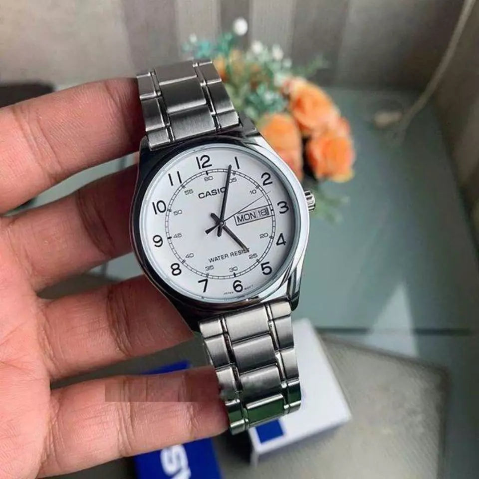 RELOJ PARA HOMBRE CASIO MTP-V006D-7B2UDF -BLANCO - Tiendas Casio TITEC