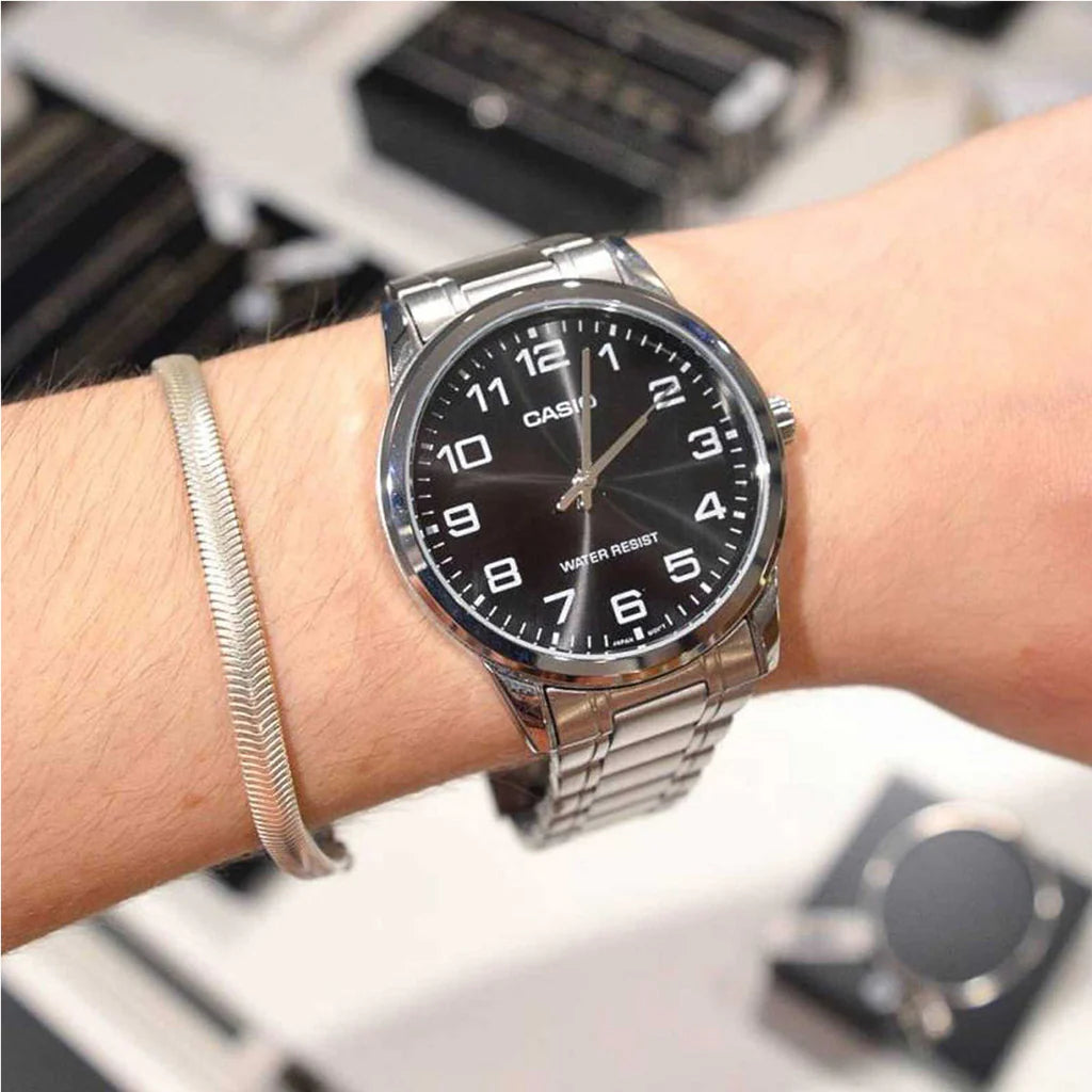 RELOJ PARA HOMBRE CASIO MTP-V001D-1BUDF -NEGRO - Tiendas Casio TITEC