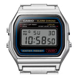 RELOJ CASIO VINTAGE A158WA-1DF-PLATEADO