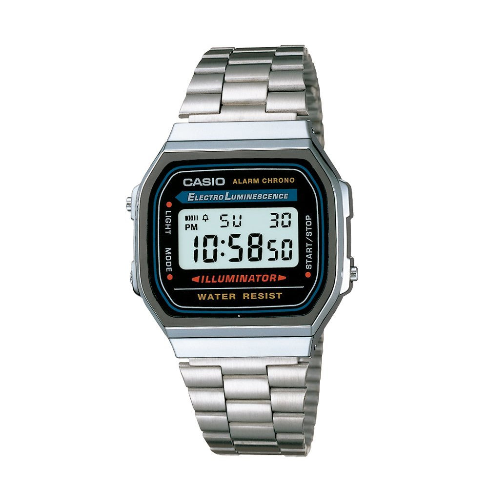 Stainless Steel Orologio Casio Alarm Chrono Casio A158w Casio