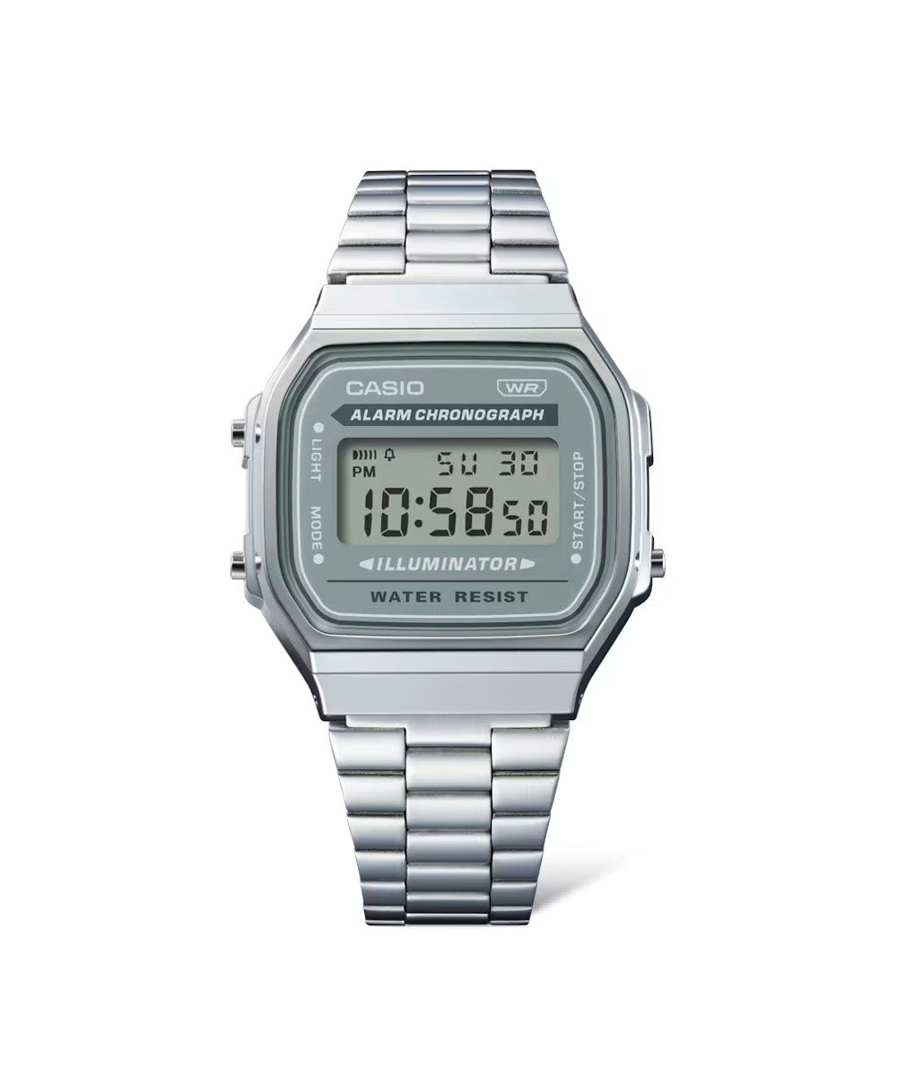 RELOJ CASIO VINTAGE A168WA-3AYDF -PLATEADO - Tiendas Casio TITEC