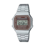 RELOJ CASIO VINTAGE A168WA-5AYDF -PLATEADO