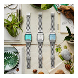 RELOJ CASIO VINTAGE AQ-230A-2A1MQYDF -PLATEADO