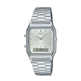 RELOJ CASIO VINTAGE AQ-230A-7AMQYDF -PLATEADO