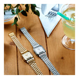 RELOJ CASIO VINTAGE AQ-230A-7BMQ -PLATEADO