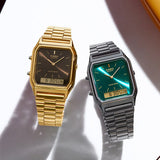 RELOJ CASIO VINTAGE AQ-230EGG-3ADF - VERDE