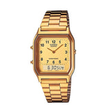 RELOJ CASIO VINTAGE AQ-230GA-9BMQ -DORADO