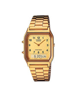 RELOJ CASIO VINTAGE AQ-230GA-9BMQ -DORADO - Tiendas Casio TITEC