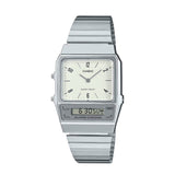 RELOJ CASIO VINTAGE  AQ-800E-7A2DF -PLATEADO