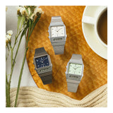 RELOJ CASIO VINTAGE  AQ-800E-7A2DF -PLATEADO