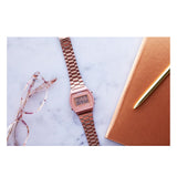 RELOJ CASIO VINTAGE B640WC-5ADF -CAFÉ