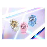 RELOJ PARA MUJER CASIO BABY-G BA-130CVG-7ADR -BLANCO