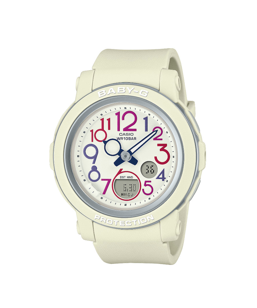RELOJ PARA MUJER CASIO BABY-G BGA-290PA-7ADR -BLANCO - Tiendas Casio TITEC