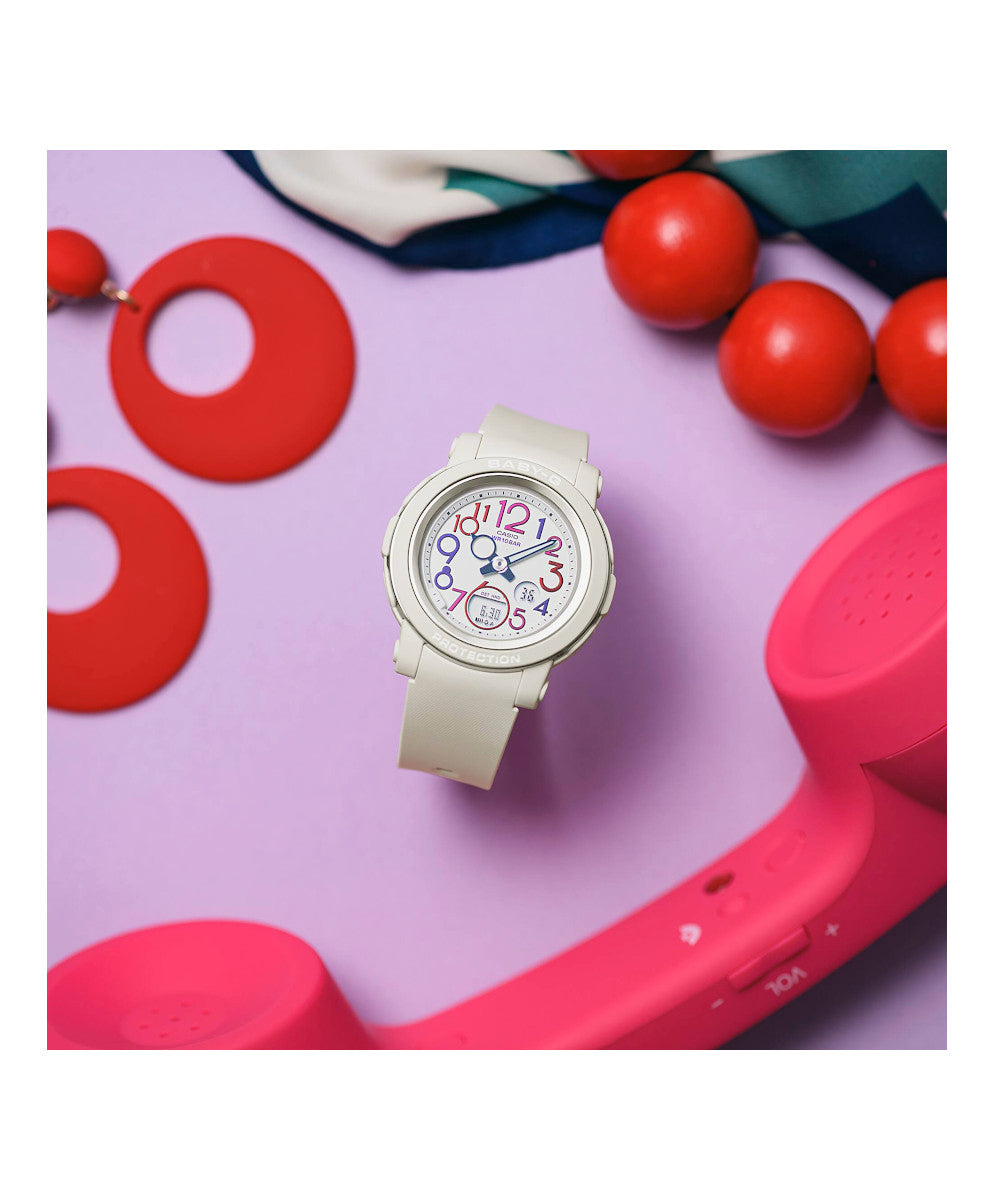 RELOJ PARA MUJER CASIO BABY-G BGA-290PA-7ADR -BLANCO - Tiendas Casio TITEC