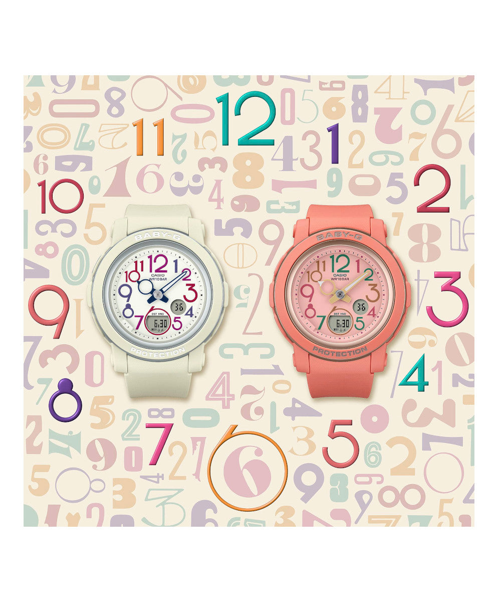 RELOJ PARA MUJER CASIO BABY-G BGA-290PA-7ADR -BLANCO - Tiendas Casio TITEC