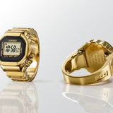 RELOJ ANILLO CASIO CRW-001G-9DR - DORADO