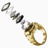 RELOJ ANILLO CASIO CRW-001G-9DR - DORADO