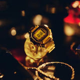 RELOJ ANILLO CASIO CRW-001G-9DR - DORADO
