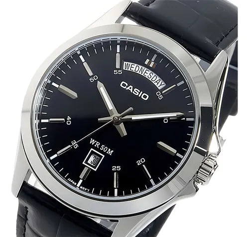 RELOJ PARA HOMBRE CASIO MTP-1370L-1AVDF -NEGRO - Tiendas Casio TITEC