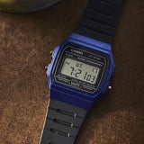 RELOJ CASIO F-91WM-2ADF -AZUL