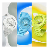 RELOJ CASIO G-SHOCK GA-2100-7A7DR- BLANCO