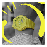 RELOJ CASIO G-SHOCK GA-2100-9A9DR- AMARILLO