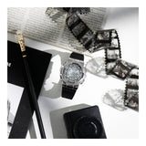 RELOJ PARA MUJER CASIO G-SHOCK  GM-S110-1ADR -GRIS