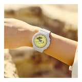 RELOJ PARA MUJER CASIO G-SHOCK  GMA-S2100NC-4ADR -AMARILLO