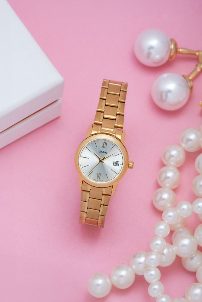RELOJ PARA MUJER CASIO LTP-V002G-9B3UDF -AMARILLO - Tiendas Casio TITEC