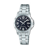 RELOJ PARA MUJER CASIO LTP-V004D-1B2UDF -PLATEADO