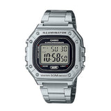 RELOJ CASIO W-218HD-1AVDF -PLATEADO
