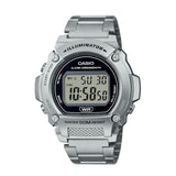 RELOJ CASIO W-219HD-1AVDF -PLATEADO