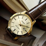 RELOJ PARA HOMBRE CASIO MTP-V004GL-9AUDF -AMARILLO