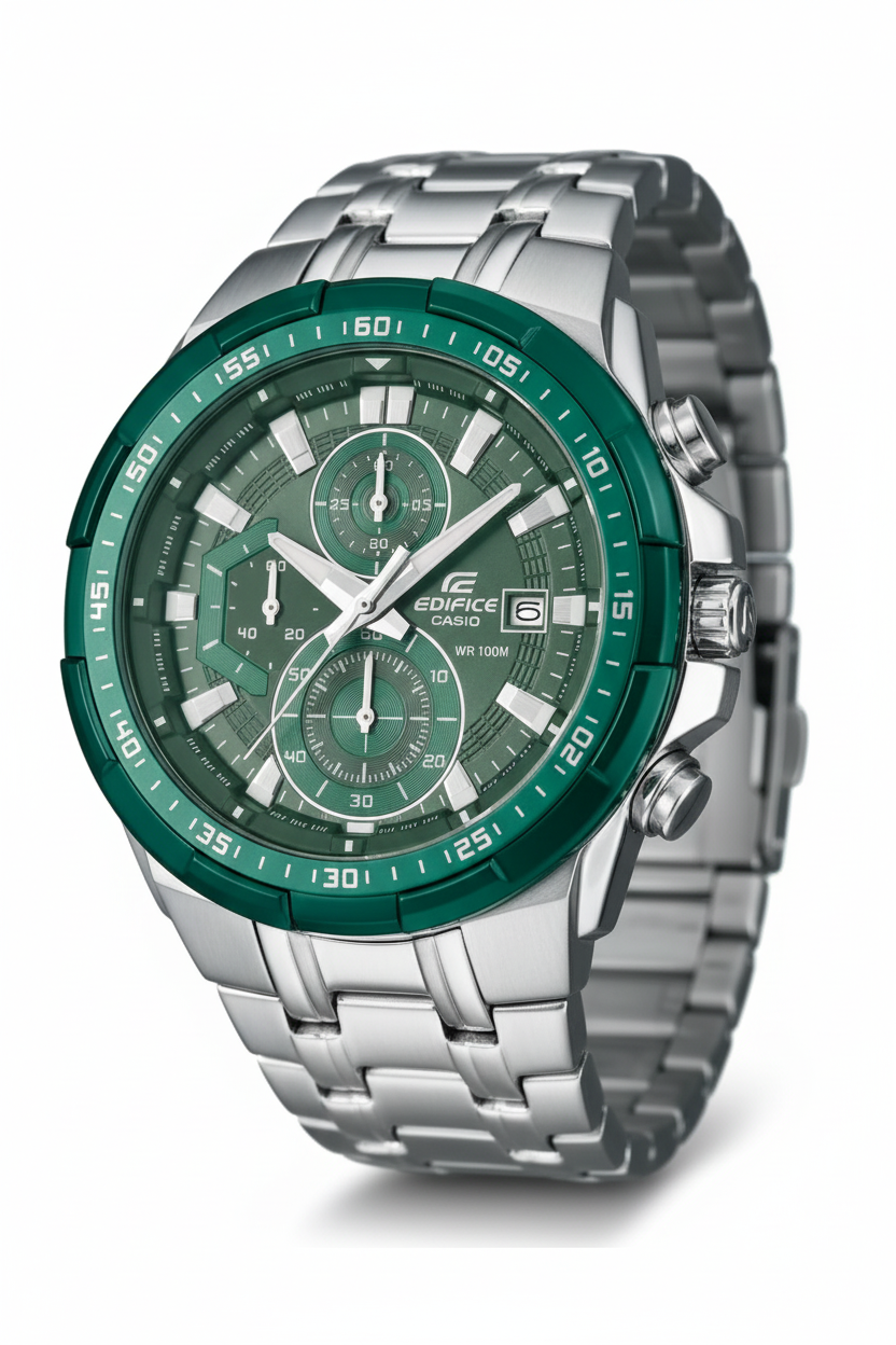 RELOJ PARA HOMBRE CASIO EDIFICE EFR-539DE-3AVUDF - VERDE - Tiendas Casio TITEC