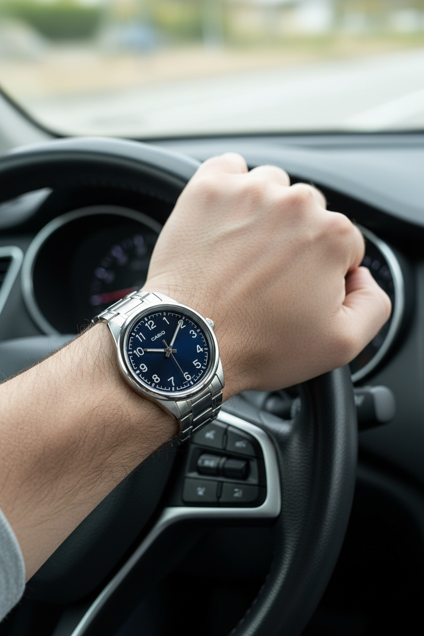 Reloj Casio MTP-V005D-2B4UDF lifestyle conduciendo