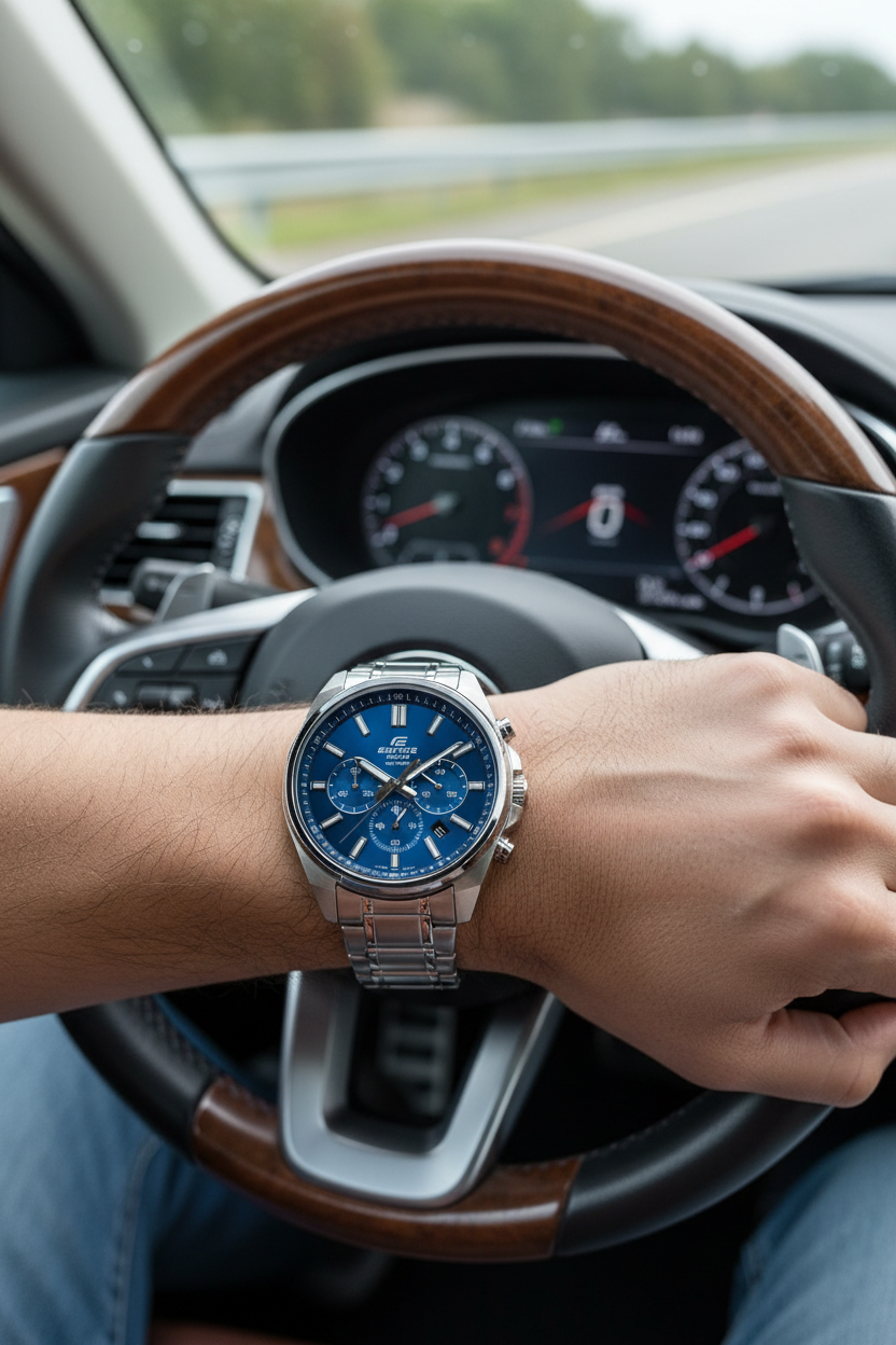 Reloj Casio Edifice EFV-650D-2AVUDF lifestyle conduciendo