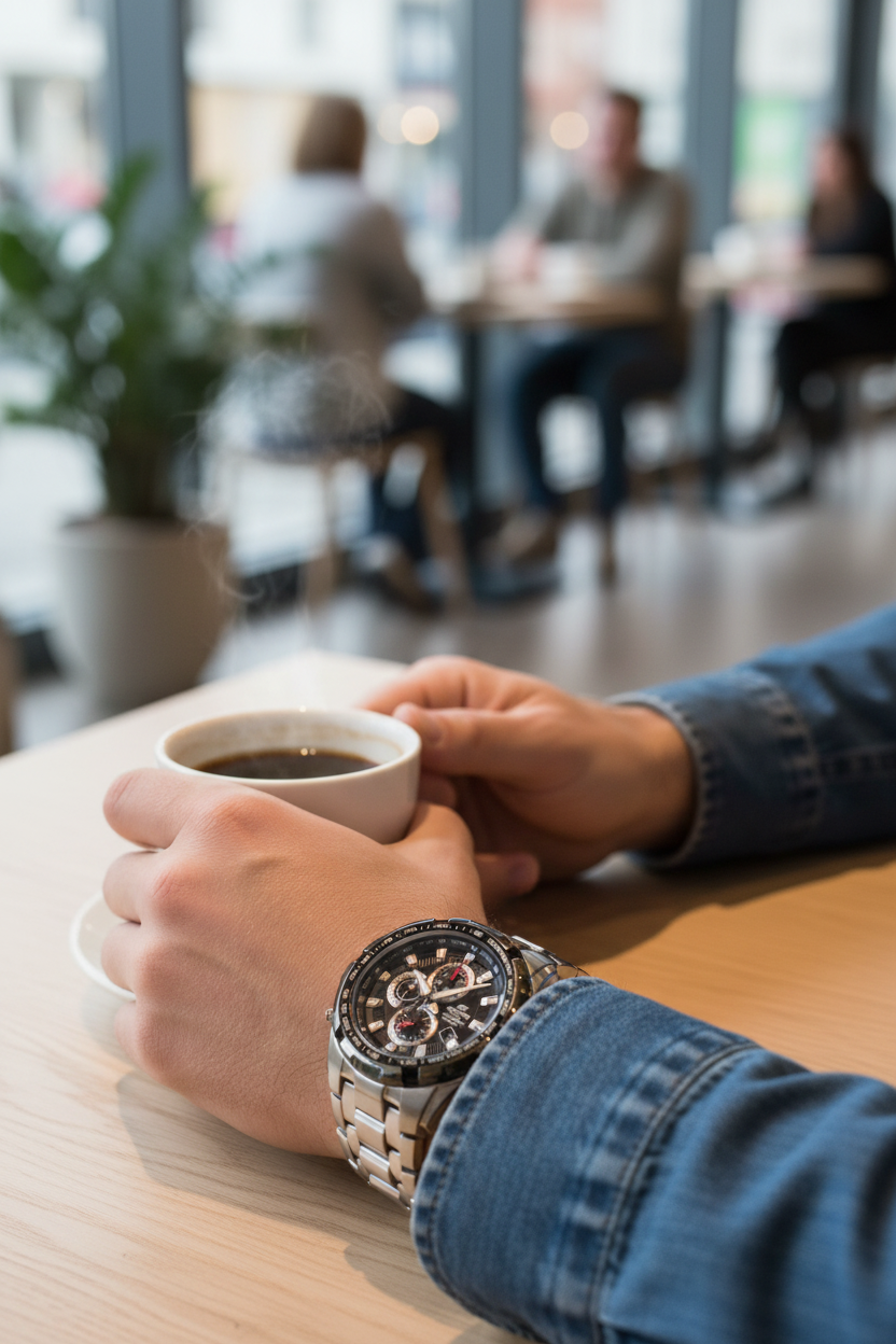 Reloj Casio Edifice EF-539D-1AVUDF lifestyle café