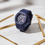 Reloj Casio Baby-G BGA-10D-2A1DR sobre mármol blanco